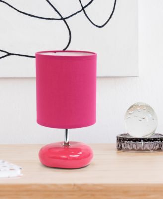 10.24" Traditional Mini Round Rock Table Lamp