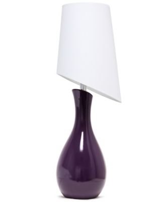 29" Eggplant Contemporary Table Lamp