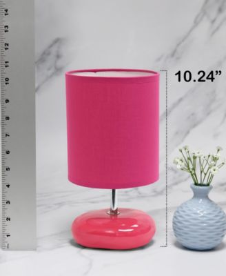 10.24" Traditional Mini Round Rock Table Lamp