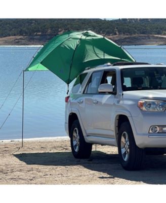 Outdoor Shade Camping Awning for SUV Sport Vehicle & Carry Bag, Green