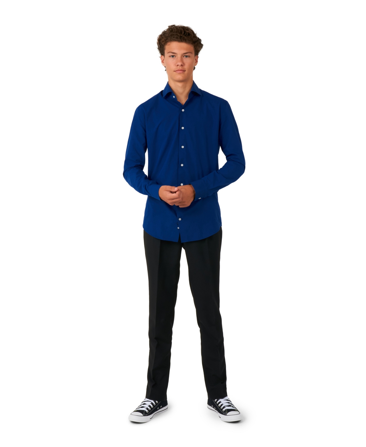 Opposuits Teen Boys Long Sleeve Shirt In Blue