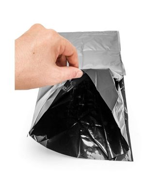 41548 10 Pack of Leak Proof Double Lined Camping Toilet Waste Bags, Black