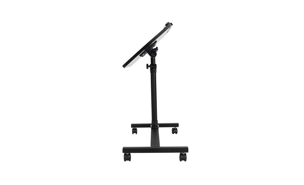 Slickblue Four-Wheel MultifunctionalComputer Desk with Flat Surface and Lifting Mechanism for Versatile Use - Black