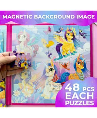 2x48 Magnetic Travel Puzzles for Kids Ages 4-6 - Road Trip Activities