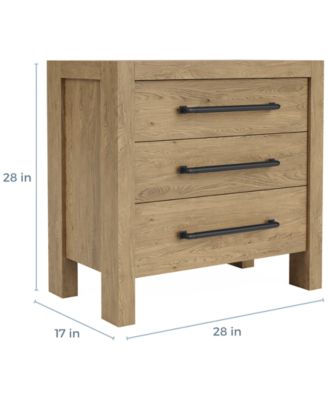 Davie 3-Drawer Nightstand