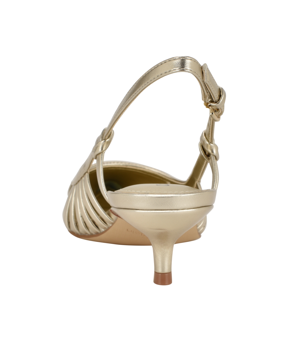 Calvin Klein Women's Movella Kitten Heel Slingback Pumps In Gold