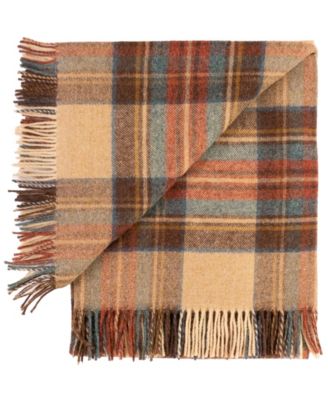 Highland Tweeds Shetland Lambswool Throw, 55 " x 72"