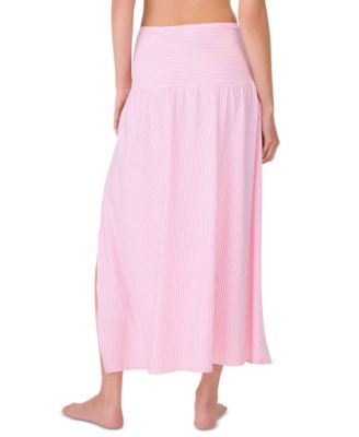 Women's Striped Side-Tie Cover-Up Skirt 