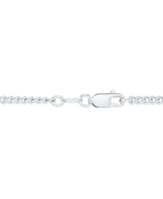 Men's Solid Embossed Cross 22" Pendant Necklace in Sterling Silver