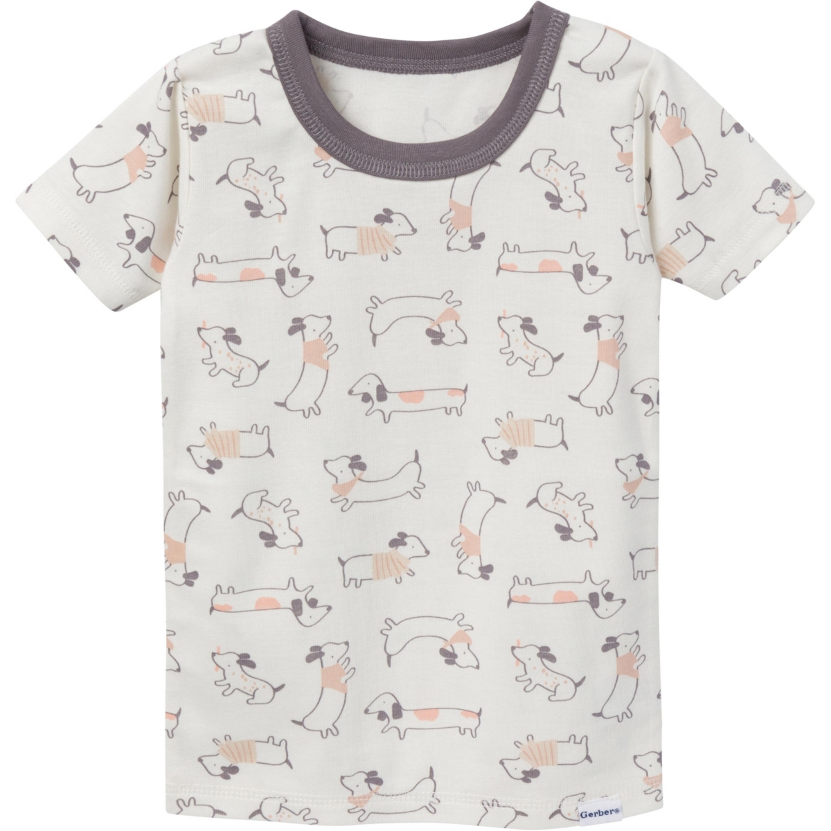 Gerber Baby Girls Short Pajamas Set, 4 Piece,- Dog