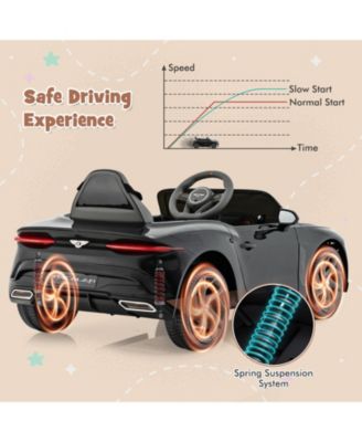 12V Powered Car Kids Ride-on Racer Car Licensed Bentley Bacalar