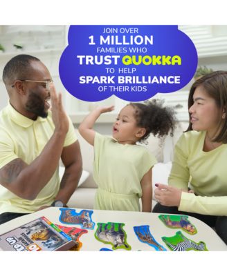 40 Big PieceToddler Puzzles Ages 2-4 - 8 Realistic Animal Shapes