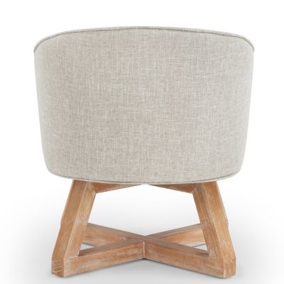 Classic Swivel Chair with Linen Fabric