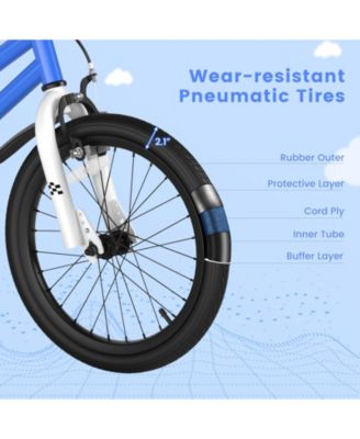 18 Feet Kids Bike with Removable Training Wheels-Navy