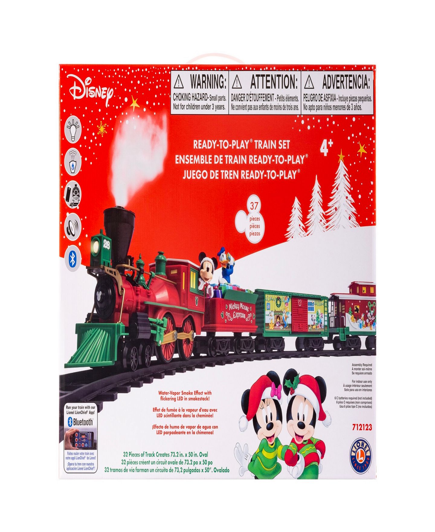 Детские игрушки Lionel Disney Mickey Mouse Express Ready to Play Train Set with Bluetooth — фото 6