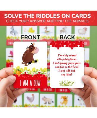 70 Pieces Search & Find Riddle Kids Puzzles 4-6 Years Old