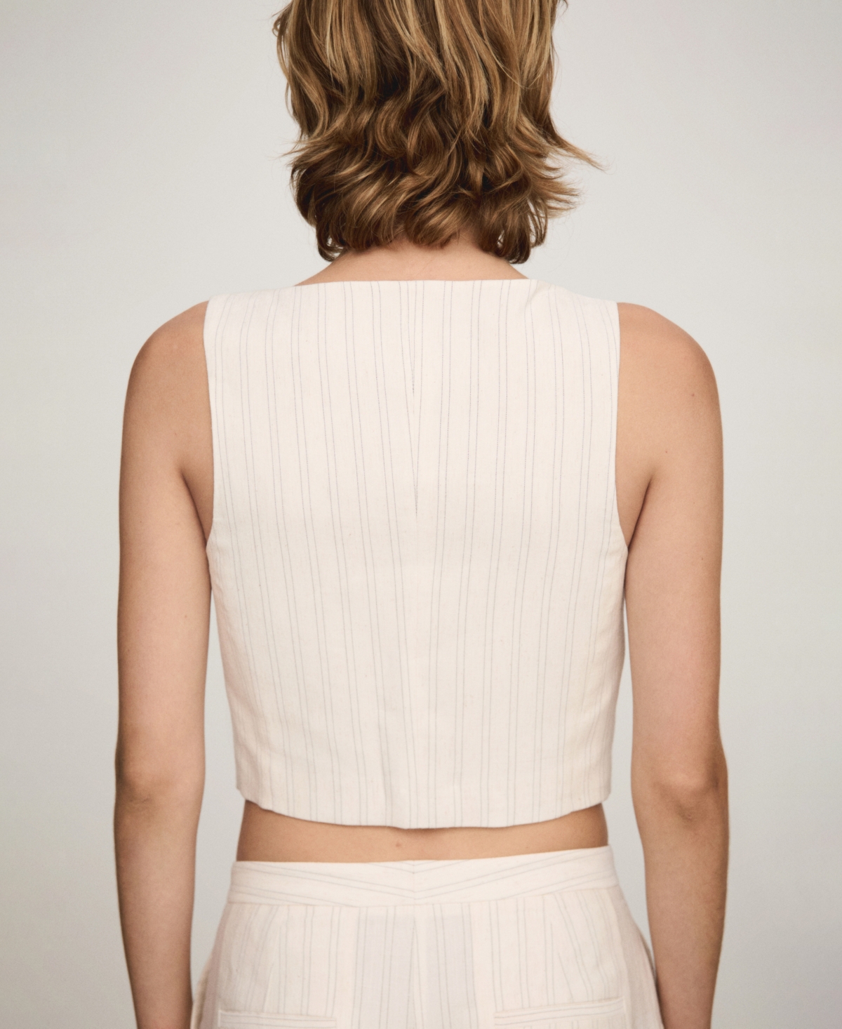 Mango Women's Striped Suit Waistcoat