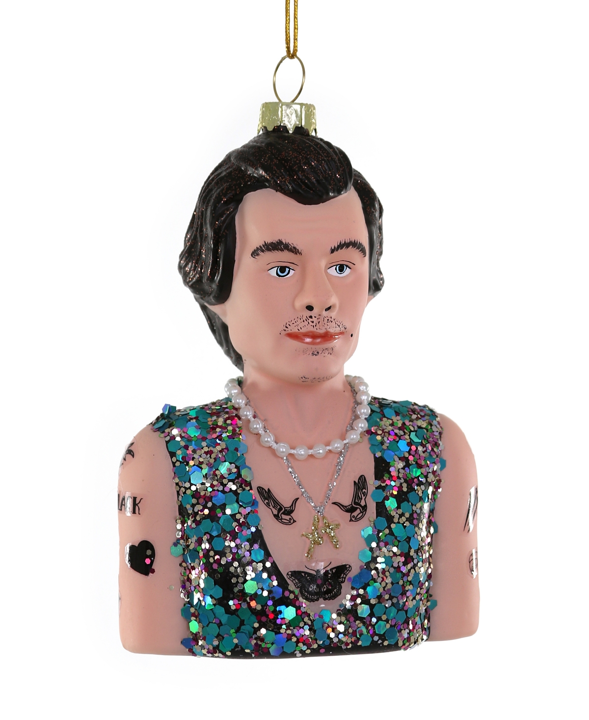 Cody Foster & Co. Harry Styles Glass Ornament In Multi