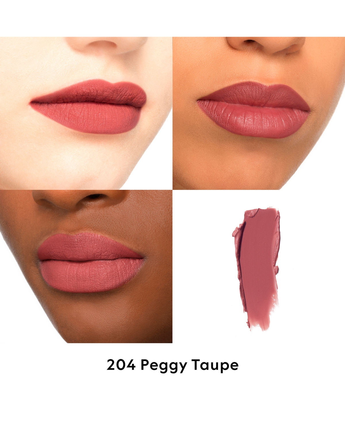 Gucci Rouge A Levres Long-lasting Matte Lipstick In 204 - Peggy Taupe