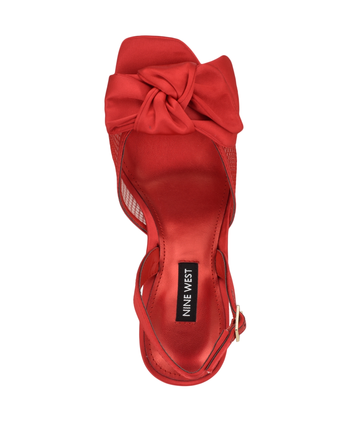 Nine West Women's Gergia Stiletto Heel Open Toe Dress Sandals In Red