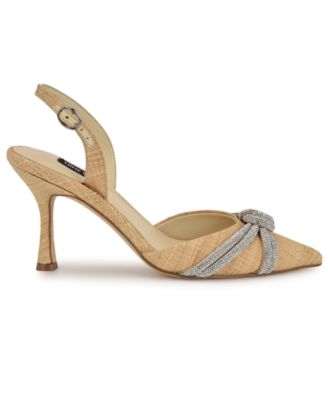 Women's Deby Embellished Slingback Stiletto Pumps