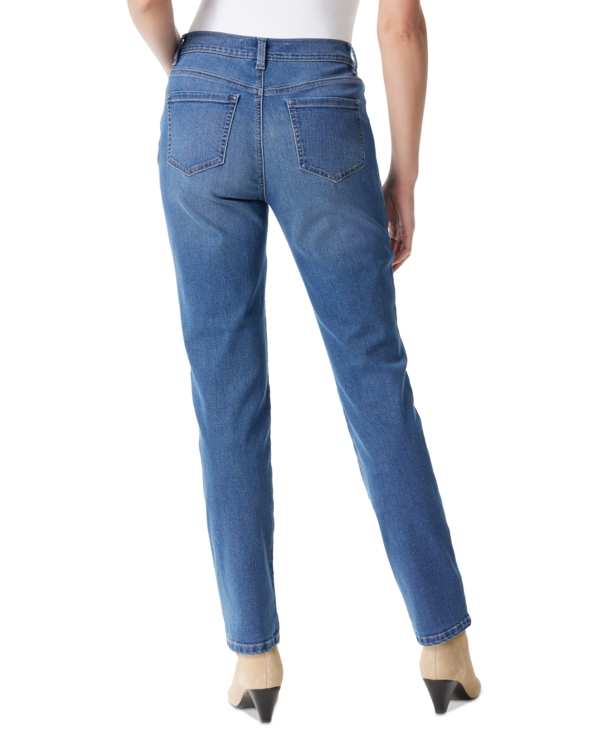 Gloria Vanderbilt Women's Amanda Embellished Straight Jeans
