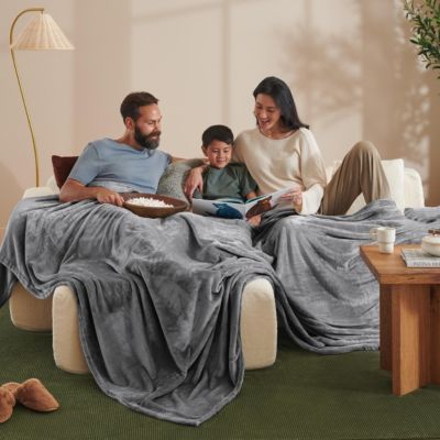 Giant Fleece Microplush Blanket, 120" x 120"