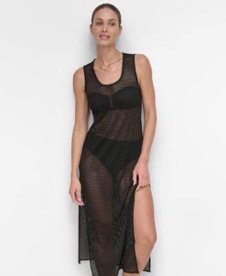 Women's Mesh Maxi Dress Swim Cover-Up 