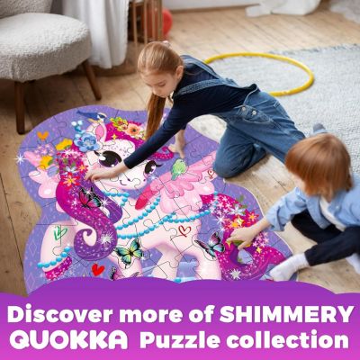 2x3 Feet Giant Shaped Glitter Floor Puzzles for Kids Ages 3-5