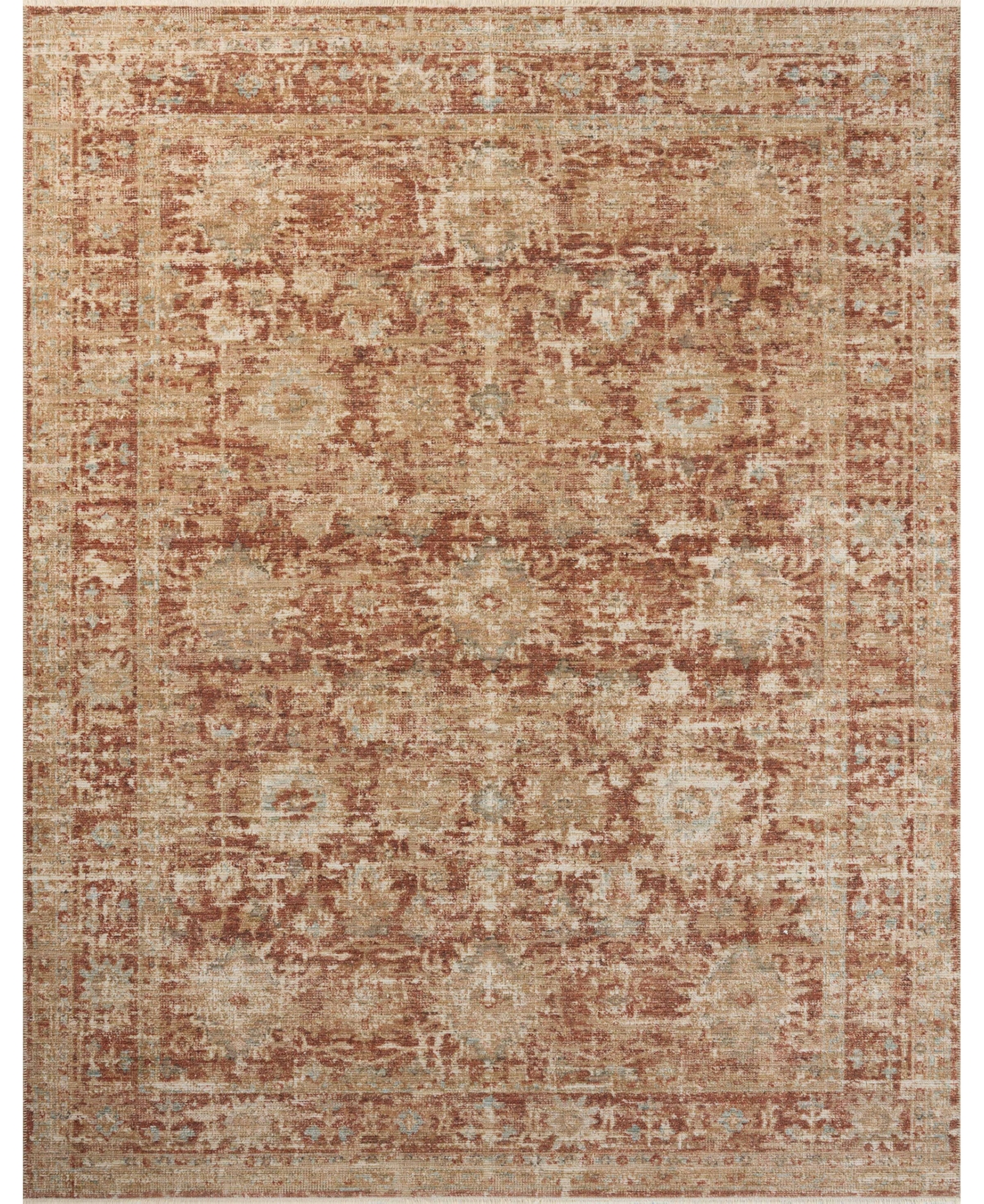Loloi Heritage Her-03 8'x10' Area Rug In Copper