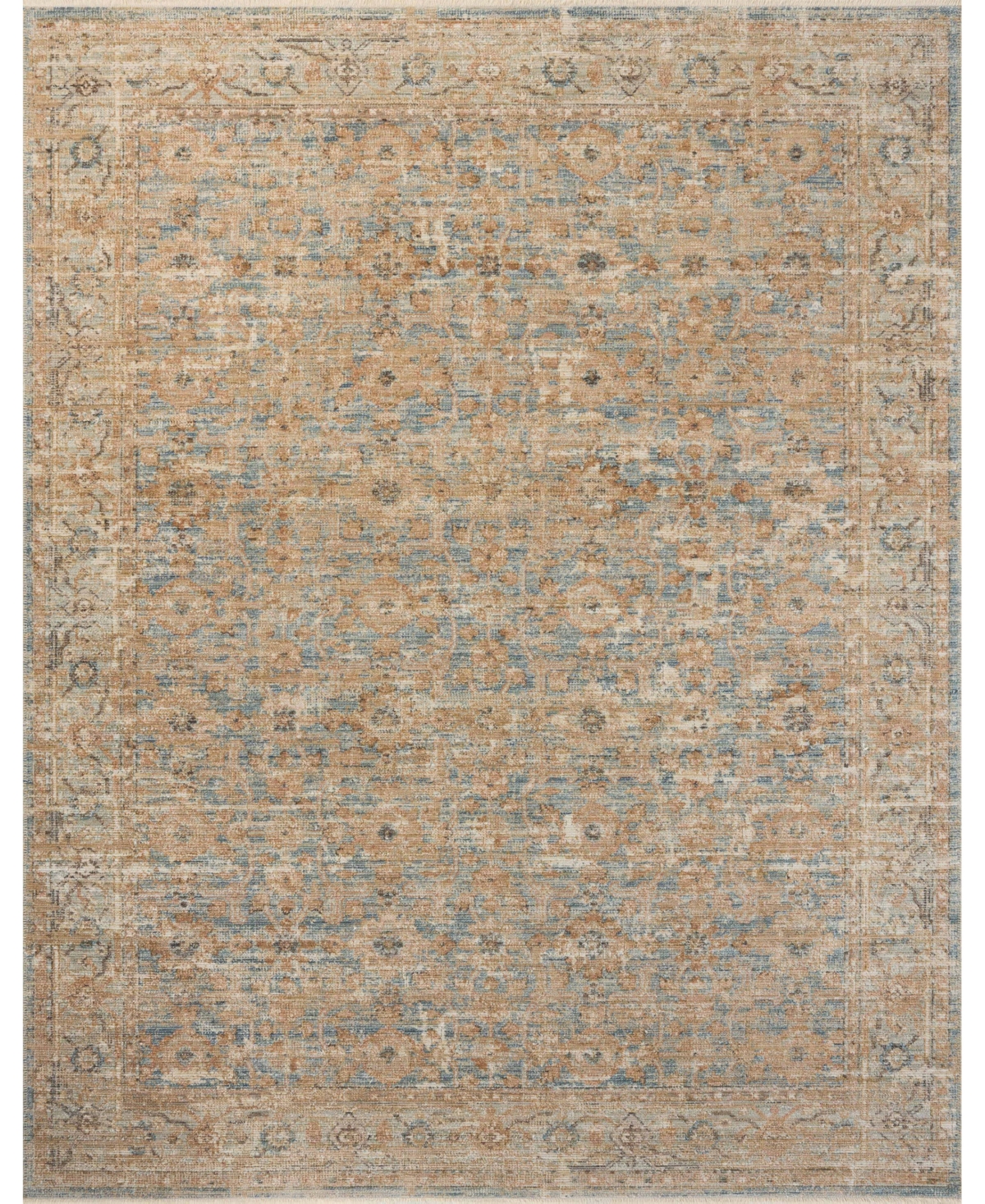 Loloi Heritage Her-15 6'x9' Area Rug In Ocean,sand