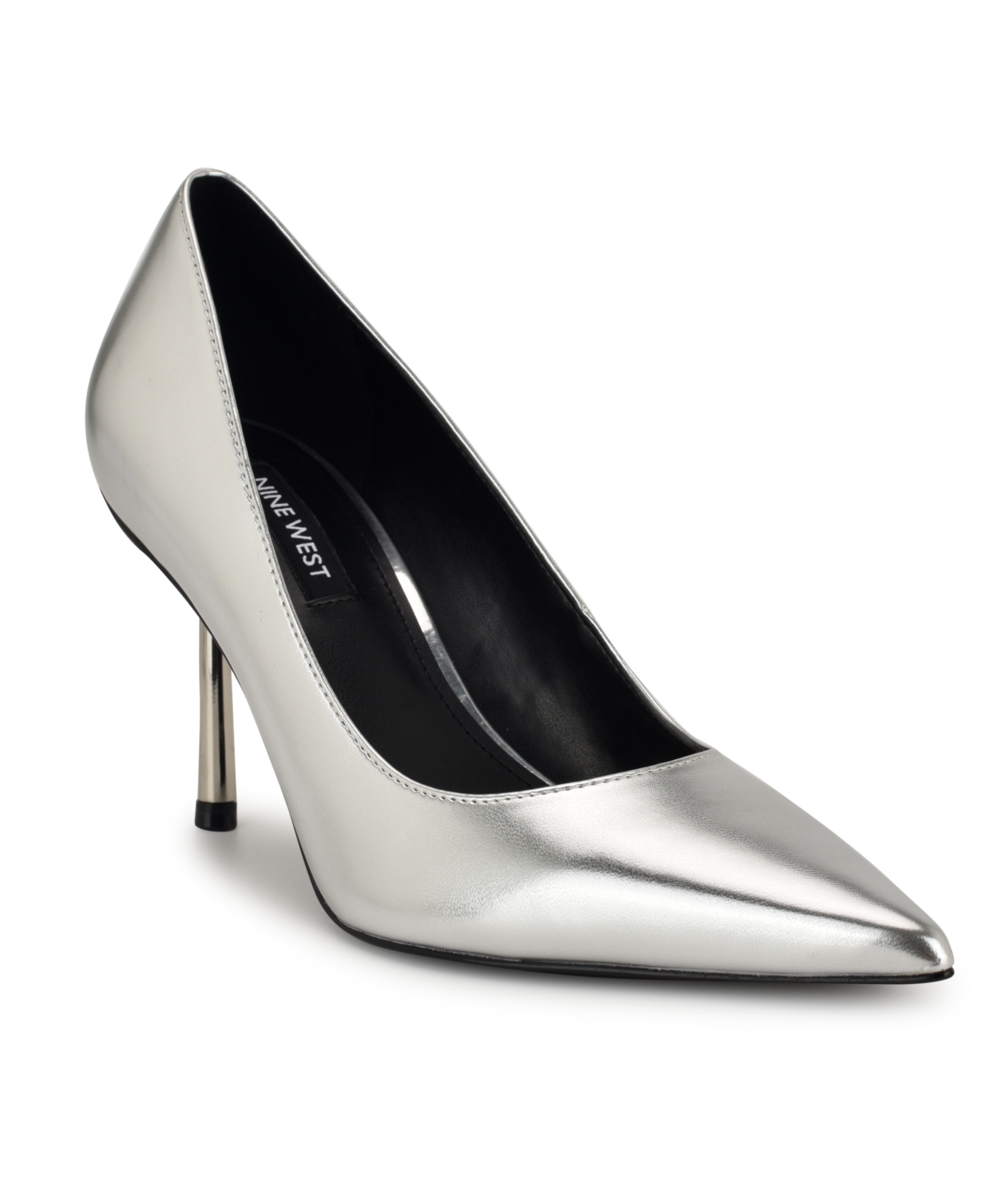 Nine West Women's Deonne Pointy Toe Stiletto Pumps In Silver