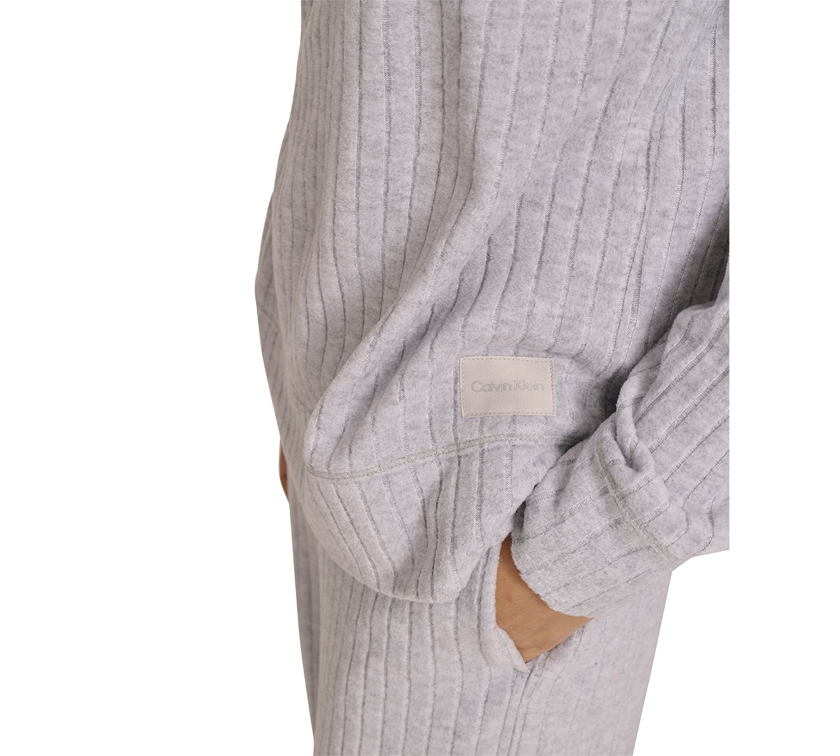 Calvin Klein Women's Brushed Rib Quarter-Zip Pullover Top