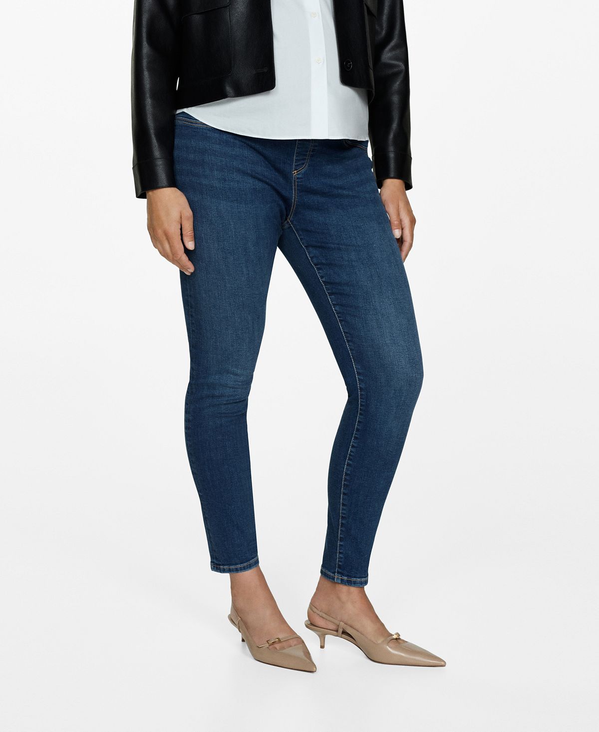 Mango Women's Maternity Skinny Jeans view 1 — MAYCSS fashion products