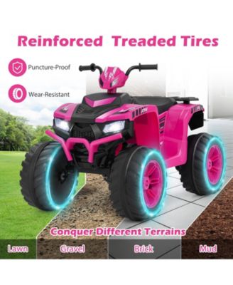 24V Kids Ride-On Electric ATV with Wireless Connection for Toddlers 3-8 Years Old