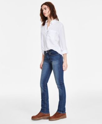 314 Shaping Slimming Straight Leg Mid Rise Jeans