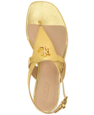【Lauren Ralph Lauren】★サンダル★ Everley Thong Sandals Lauren Ralph Lauren Women's Everly Thong Flat Sandals - Macy's