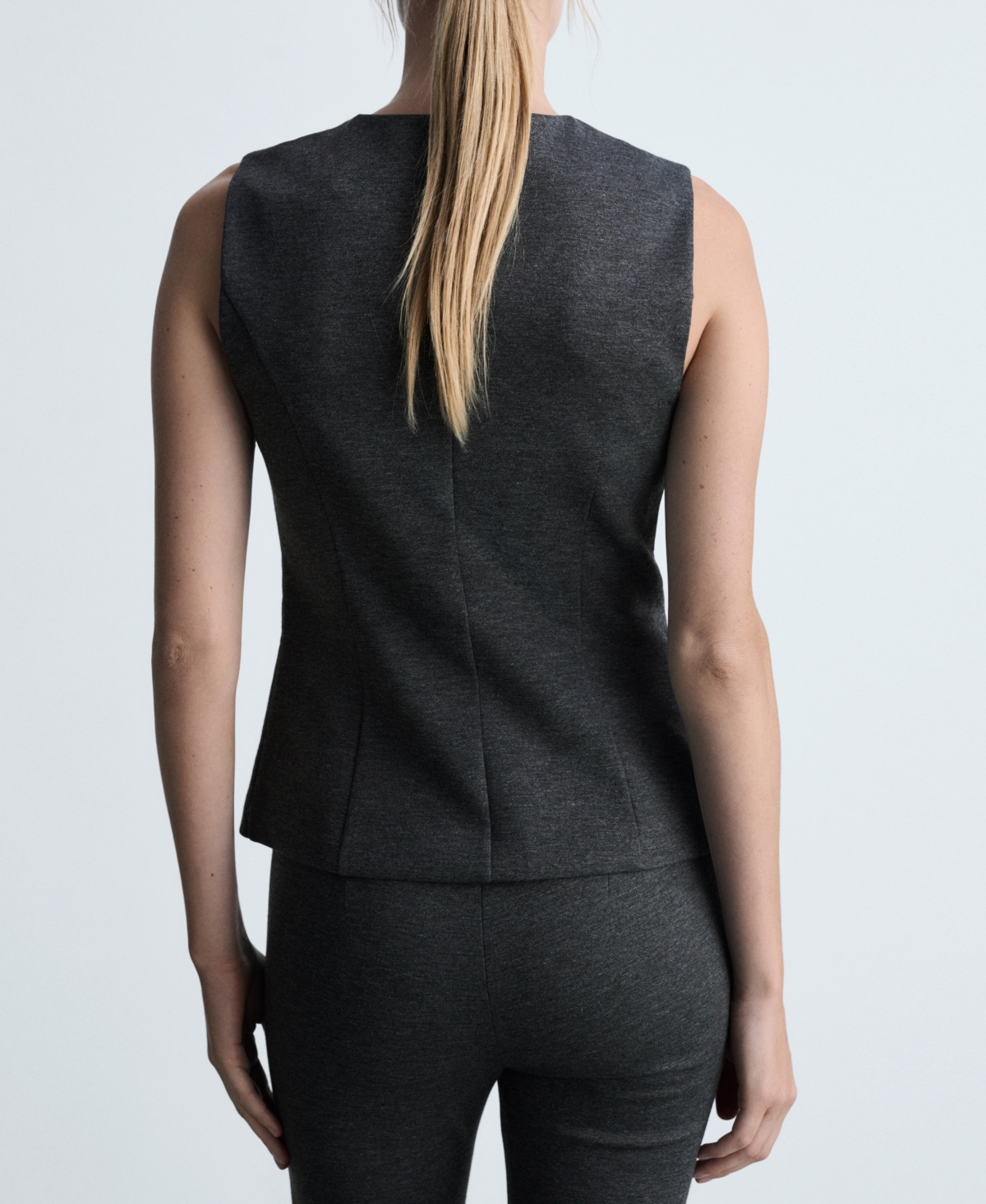 Mango Women's Buttons Detail Fitted Vest