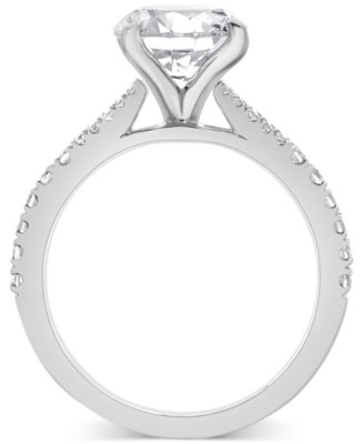 IGI Certified Lab Grown Diamond Engagement Ring (3 ct. t.w.) in 14k White, Yellow or Rose Gold