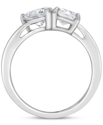 IGI Certified Lab Grown Diamond Two Stone Ring (3 ct. t.w.) in 14k White, Yellow or Rose Gold