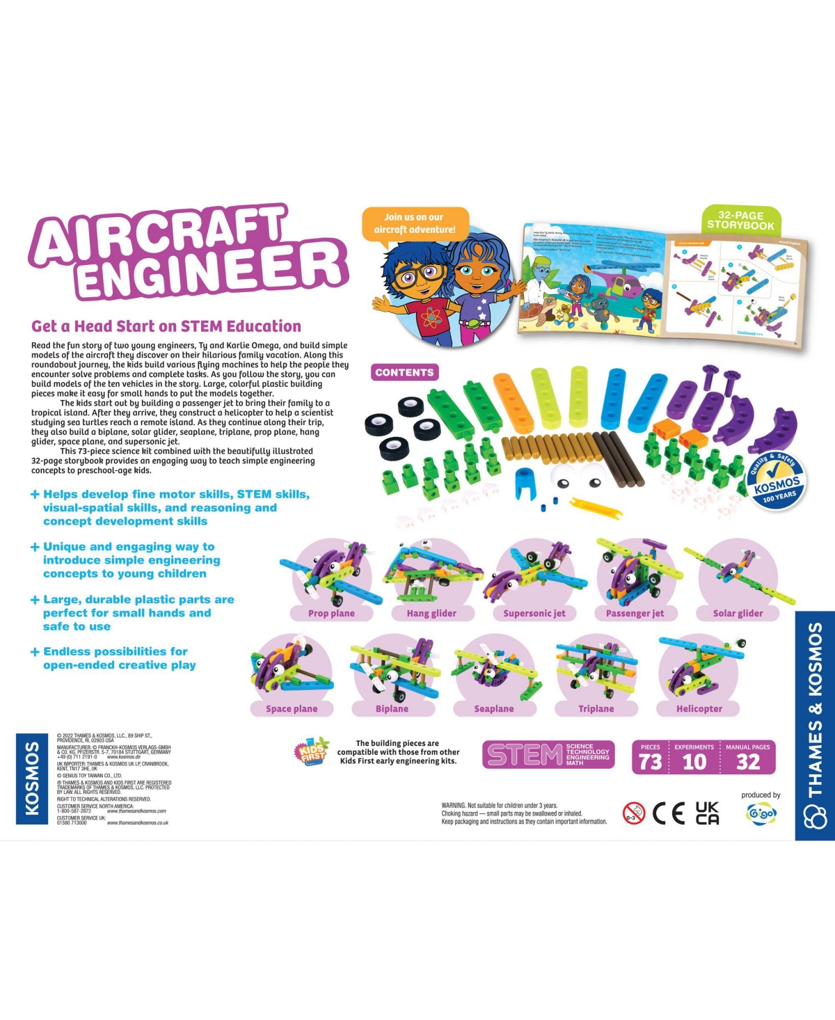 Thames & Kosmos Kids First: Aircraft Engineer Kit In Multi