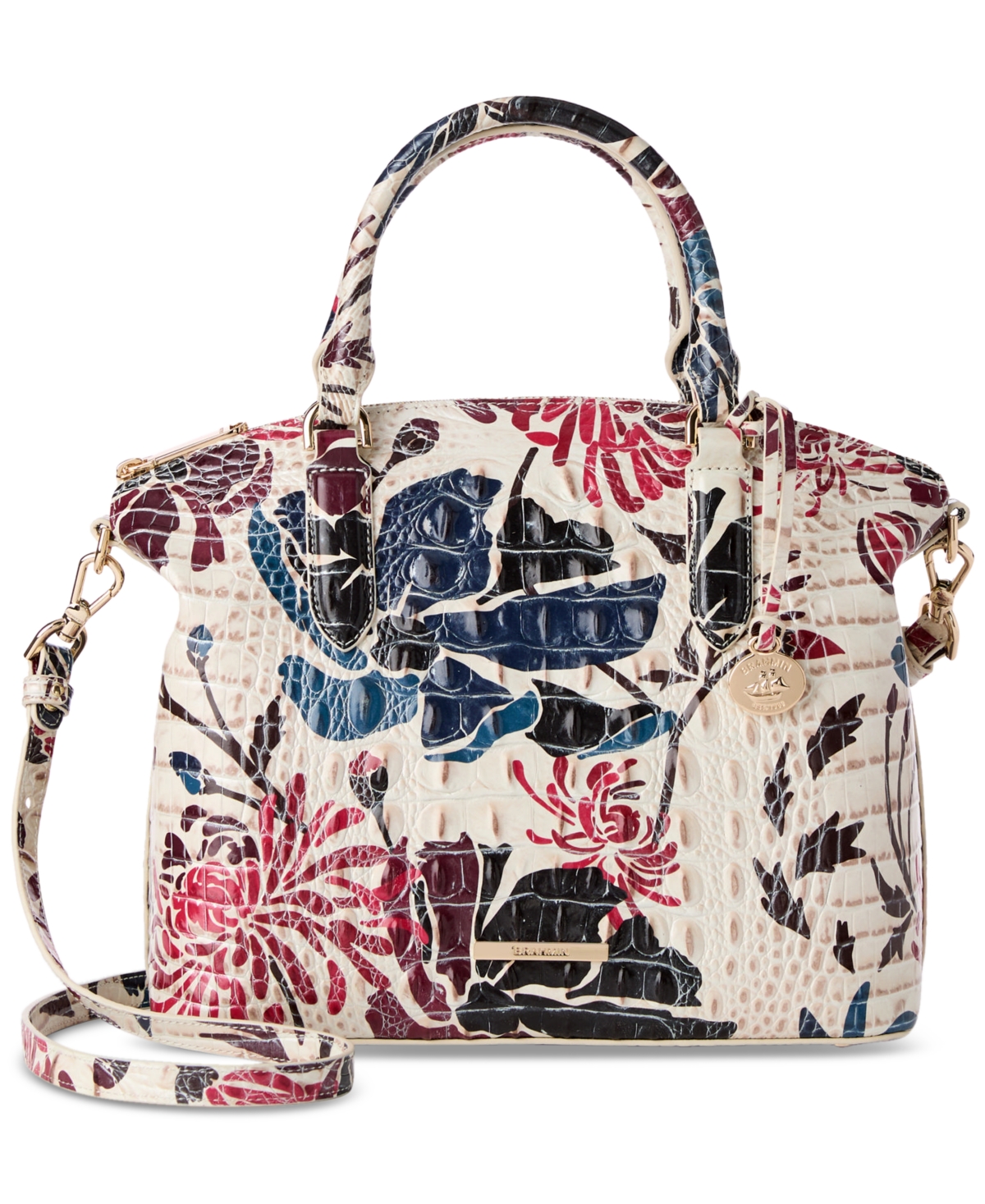 Brahmin Duxbury Marketplace Melbourne Medium Leather Satchel