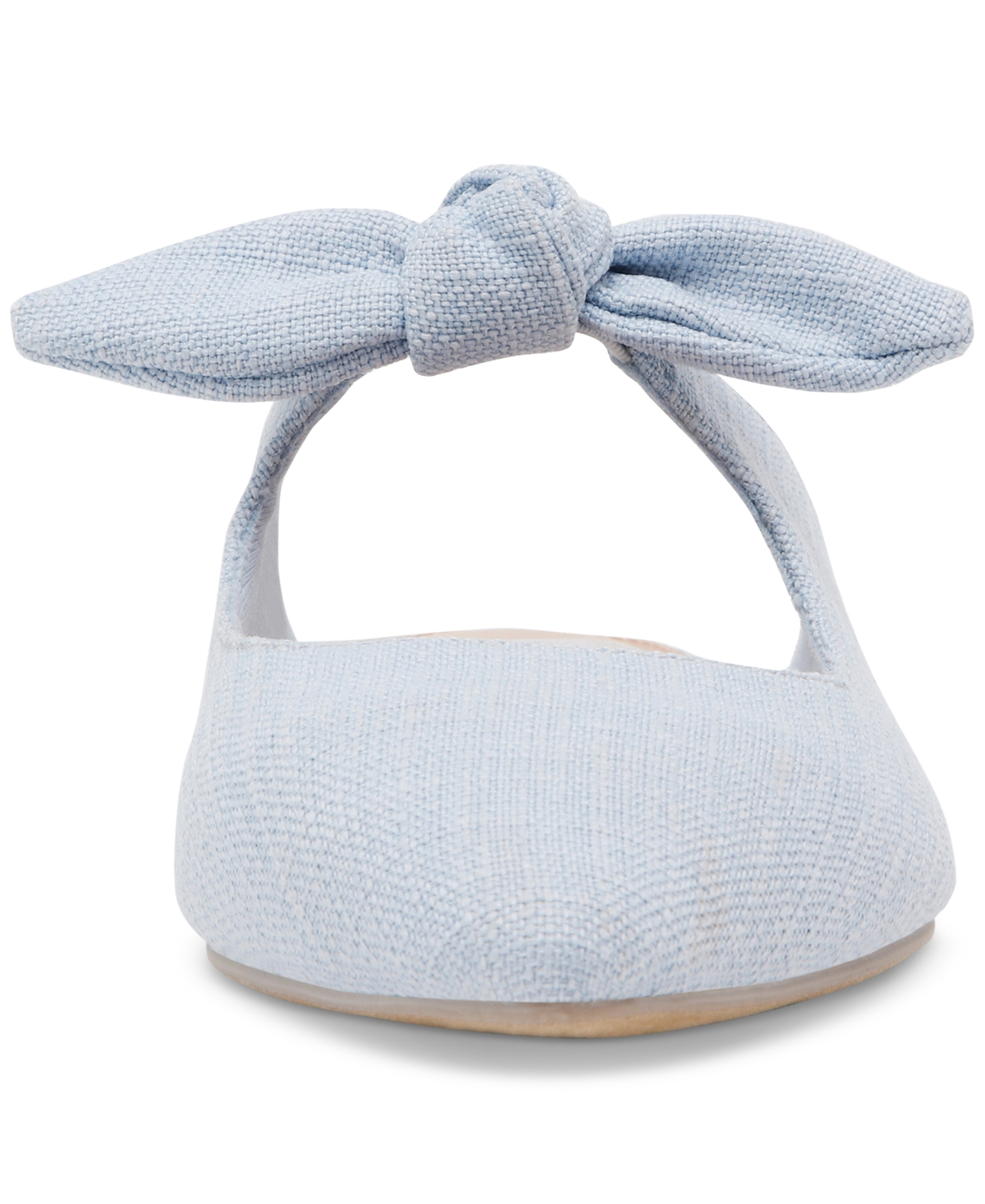 Dv Dolce Vita Women's Christian Bow Knot Mule Slide Flats In Blue Linen