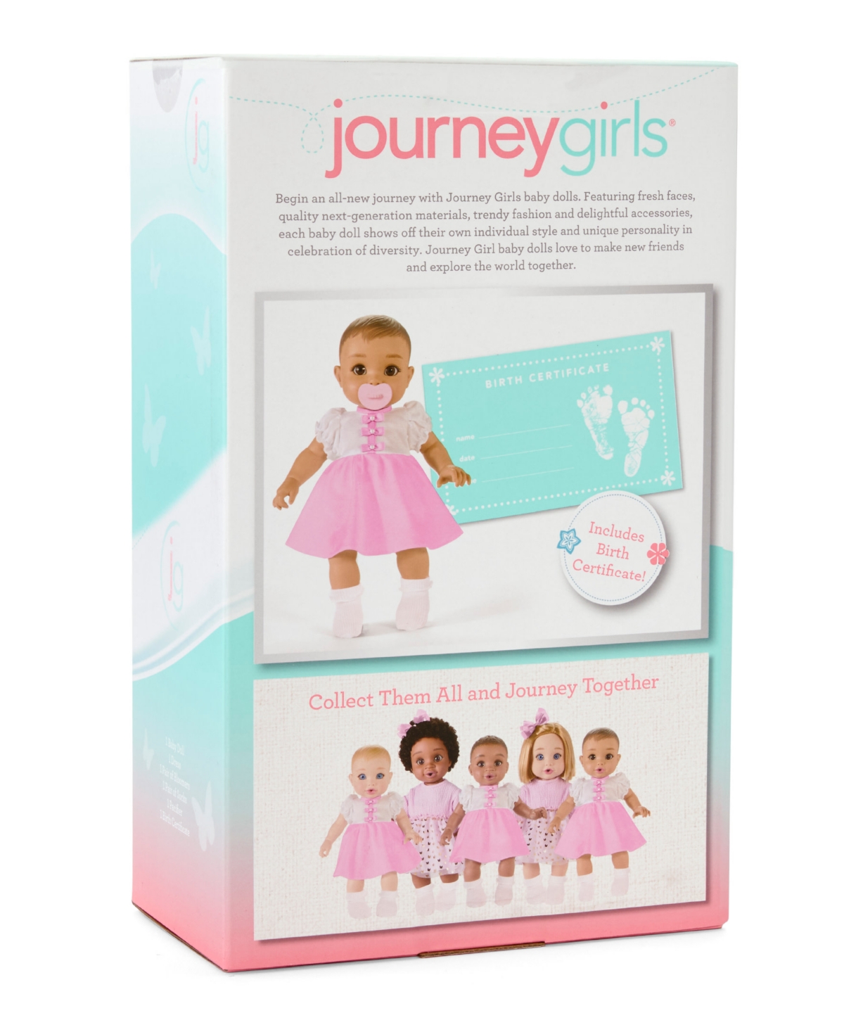 Journey Girls 14" Baby Doll, Created For Macy's In Light,pastel Brown