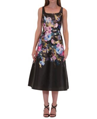 green emerald velvet dress Julia Jordan Women's Mock Neck 3 Tier Printed Halter Maxi Dress, Blush  Multi, 8 at Amazon Women's Clothing store main image 1
