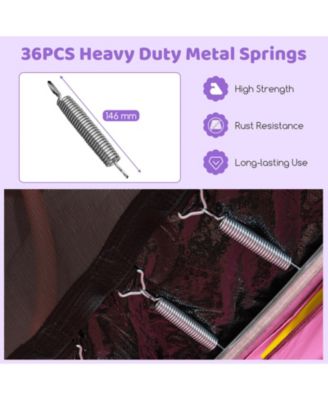 7 Feet Kids Recreational Bounce Jumper Trampoline-Pink