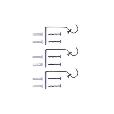 Cage 5/8-Inch Decorative Curtain Rod in Black and Pewter with Stylish Finials