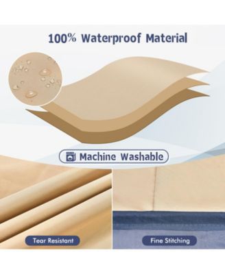 Patio Furniture Cover with Padded Handle and Click-Close Straps-77 x 43 x 30 inches