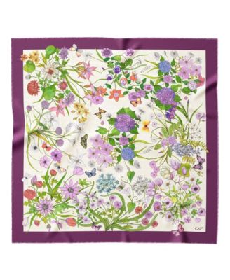 Flora - Hand Rolled Silk Foulard for Women