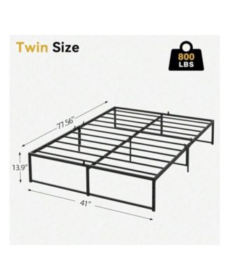 Twin/Full/Queen Size Metal Bed Frame, Platform Bed Frame 13 Inch With 3 In 1 Steel Support, Heavy Duty Metal Platform Bed Frame No Box Spring Needed Mattress Foundation Easy To Assemble